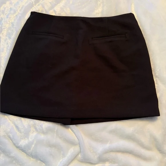 English Factory Black Skort with Overlap Design - Picture 10 of 11